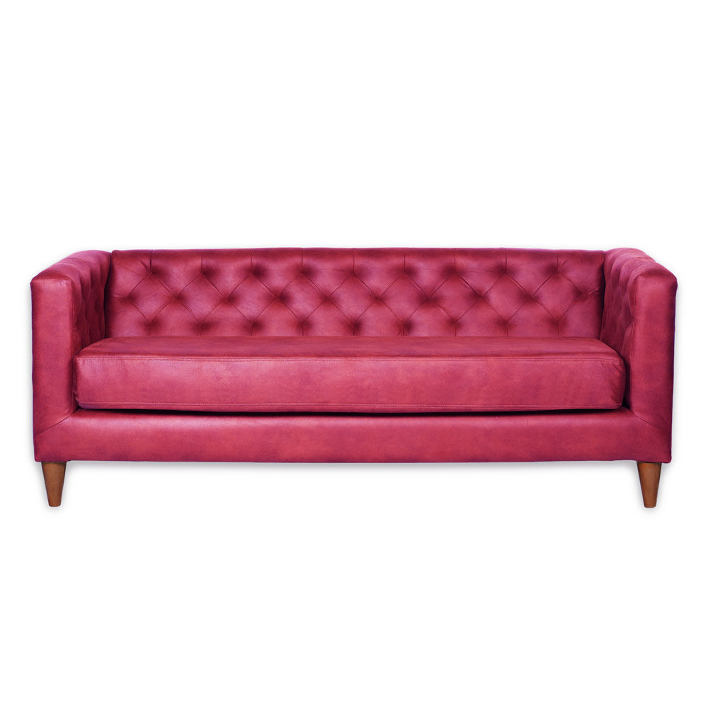 Sofá Latam Home Brescia 3 Cuerpos Rojo