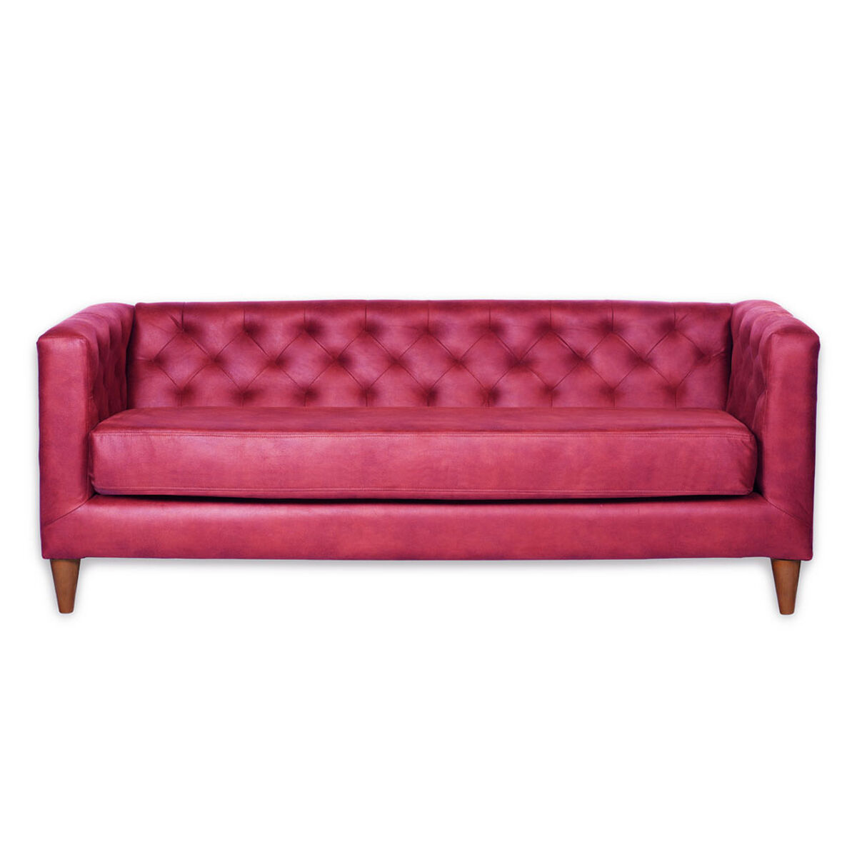 Sofá Latam Home Brescia 3 Cuerpos Rojo