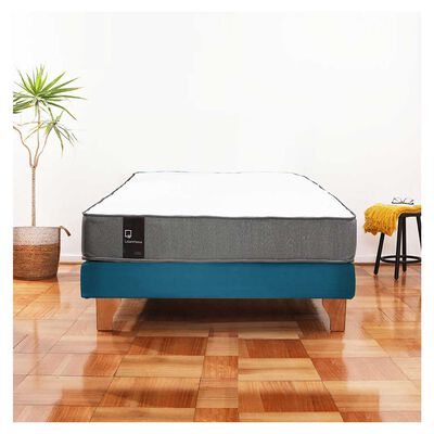 Cama Europea Latam Home 1,5 Plazas Zen Best Azul