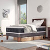Cama Europea CIC 1,5 Plazas New Ortopedic + Respaldo New Torino Chocolate