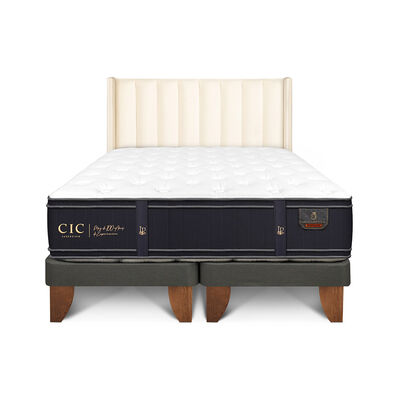 Cama Europea CIC Base Dividida Súper King Grand Premium + Respaldo Panaro