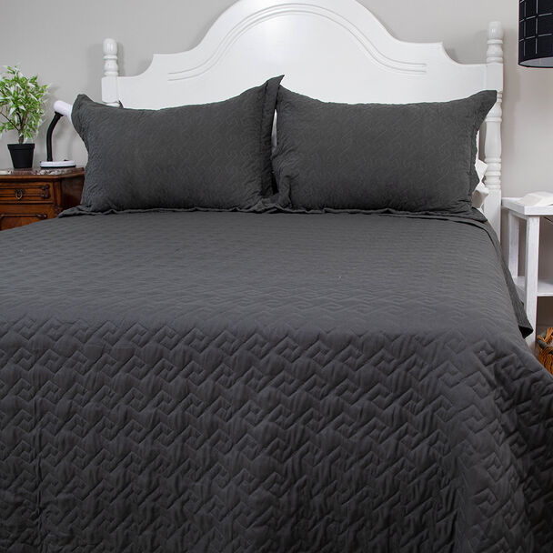Quilt Doral 2 Plazas Negro Velvety