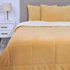 Plumón Coral Mashini 2 Plazas Liso Amarillo