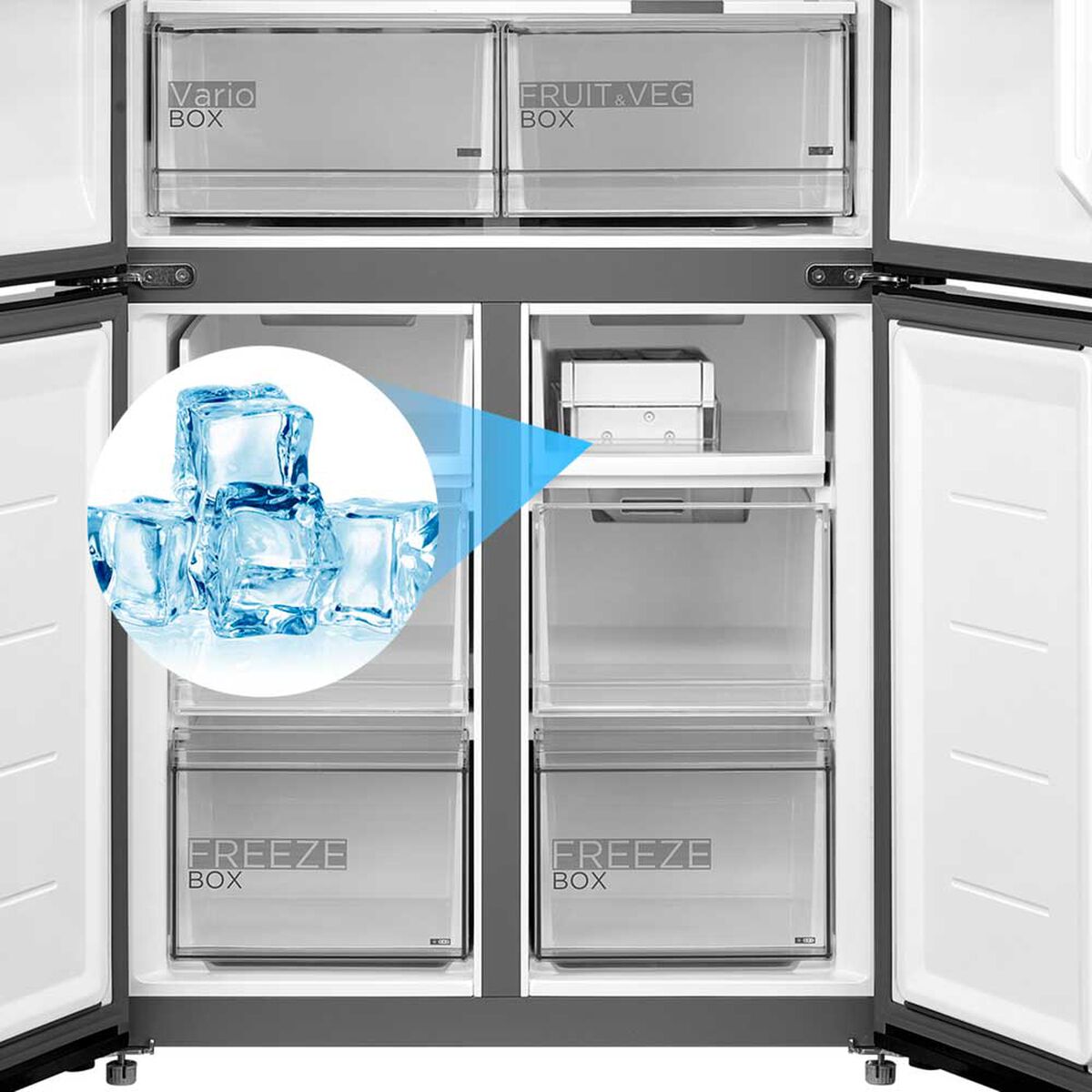 Refrigerador No Frost Midea MDRM691MTEDXIN 345 lts.