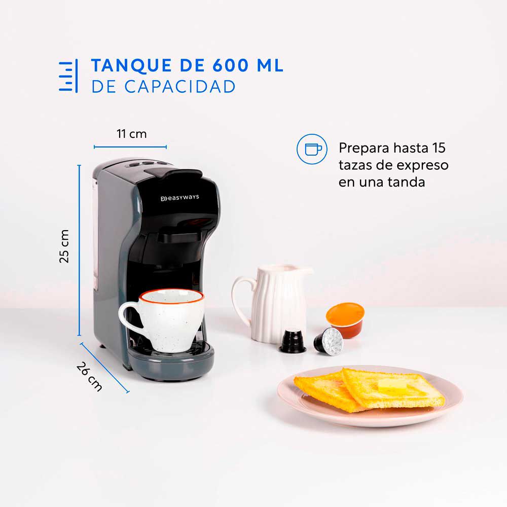 EasyWays Milano Coffee 3 en 1 Gris, foto 5