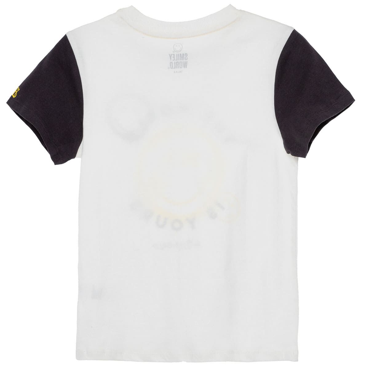 Polera Manga Corta Fashion de Algod&oacute;n Ni&ntilde;o Smiley