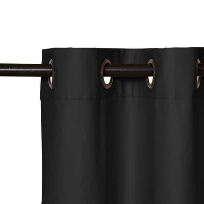 Imagen 2 del producto Set de Cortinas Mashini Blackout Selecta 220 x140 cm Negro