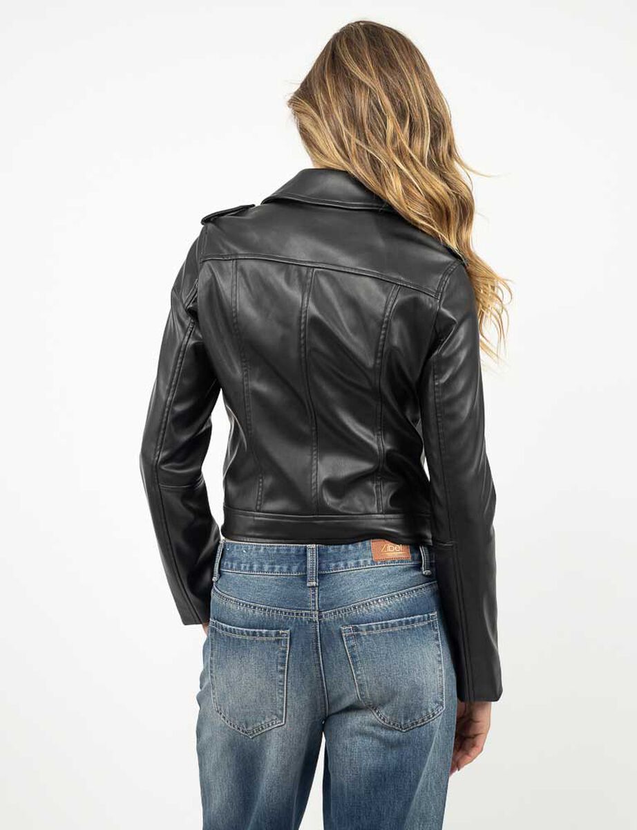Chaqueta Biker Ecocuero Mujer Zibel