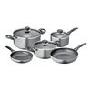 Batería de Cocina Aluminio Fantuzzi Gourmet Gris 8 Piezas