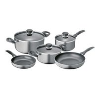 Batería de Cocina Aluminio Fantuzzi Gourmet Gris 8 Piezas