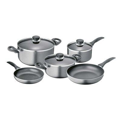 Imagen 1 del producto Batería de Cocina Aluminio Fantuzzi Gourmet Gris 8 Piezas