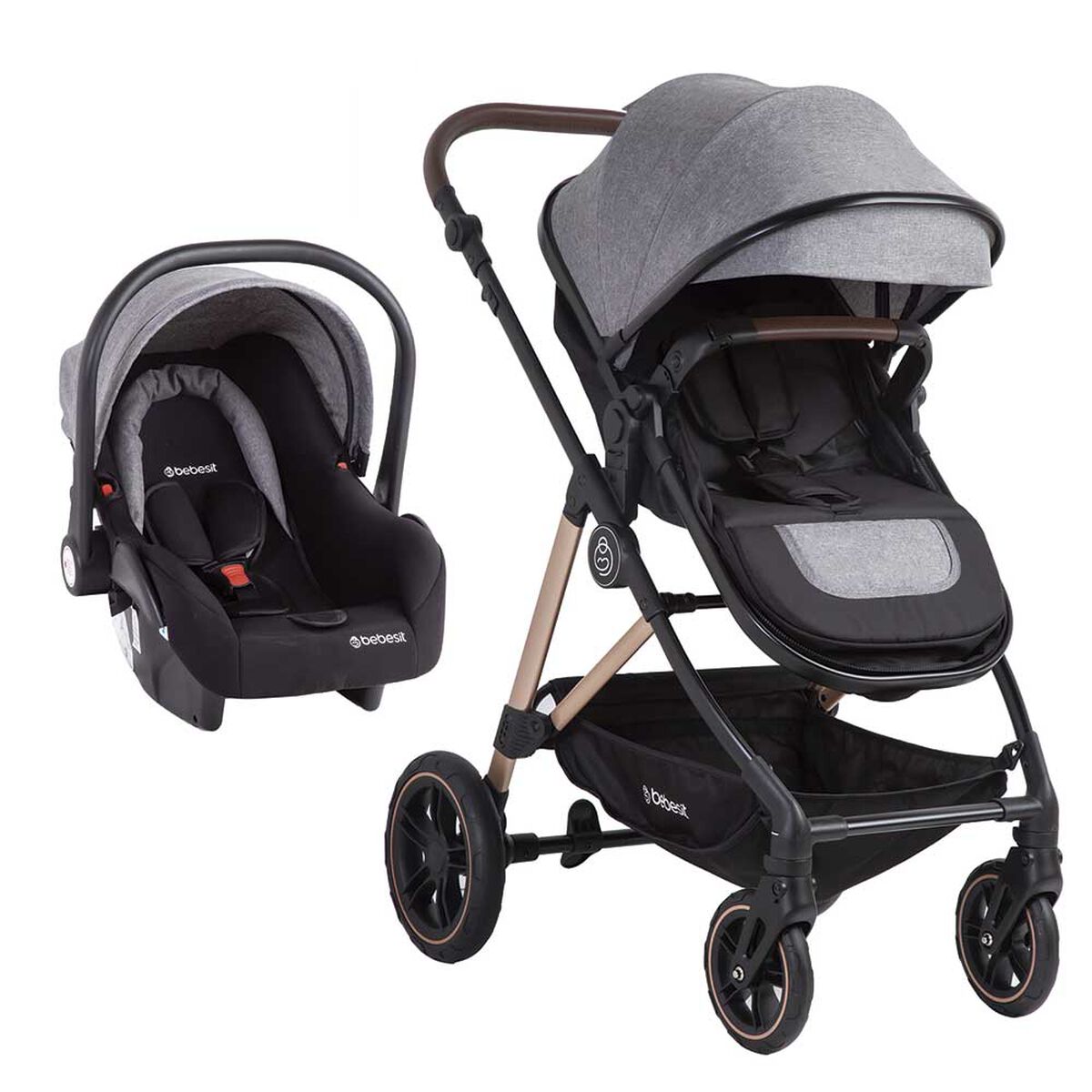 Coche Travel System Neo Gris Bebesit