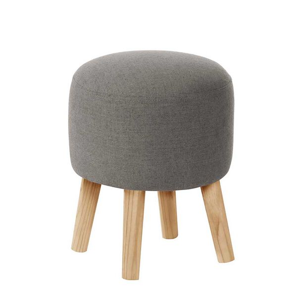 Pouf Latam Home Nantes Lino Gris Oscuro