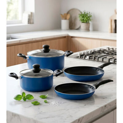 Bater&iacute;a de Cocina Dise&ntilde;o & Cocina Royal Blue 6 Piezas Azul