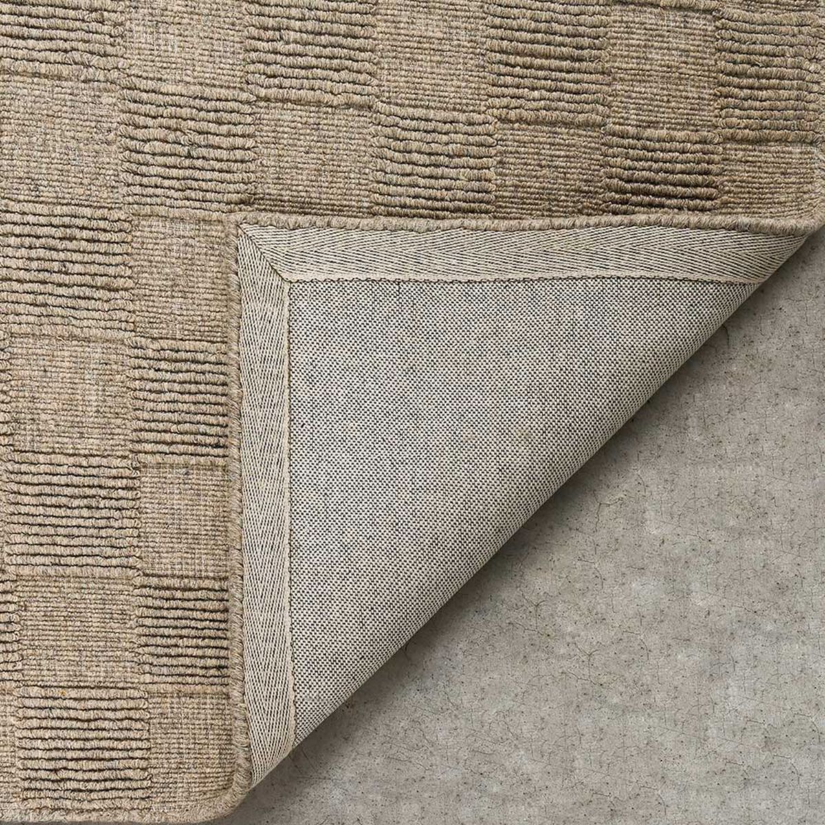 Alfombra Elements & Co Square Lana Beige 160x230 cm