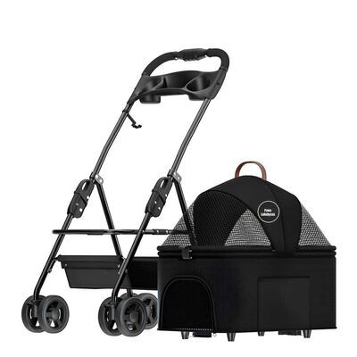 Coche para Mascota LuBabycas Paws Negro