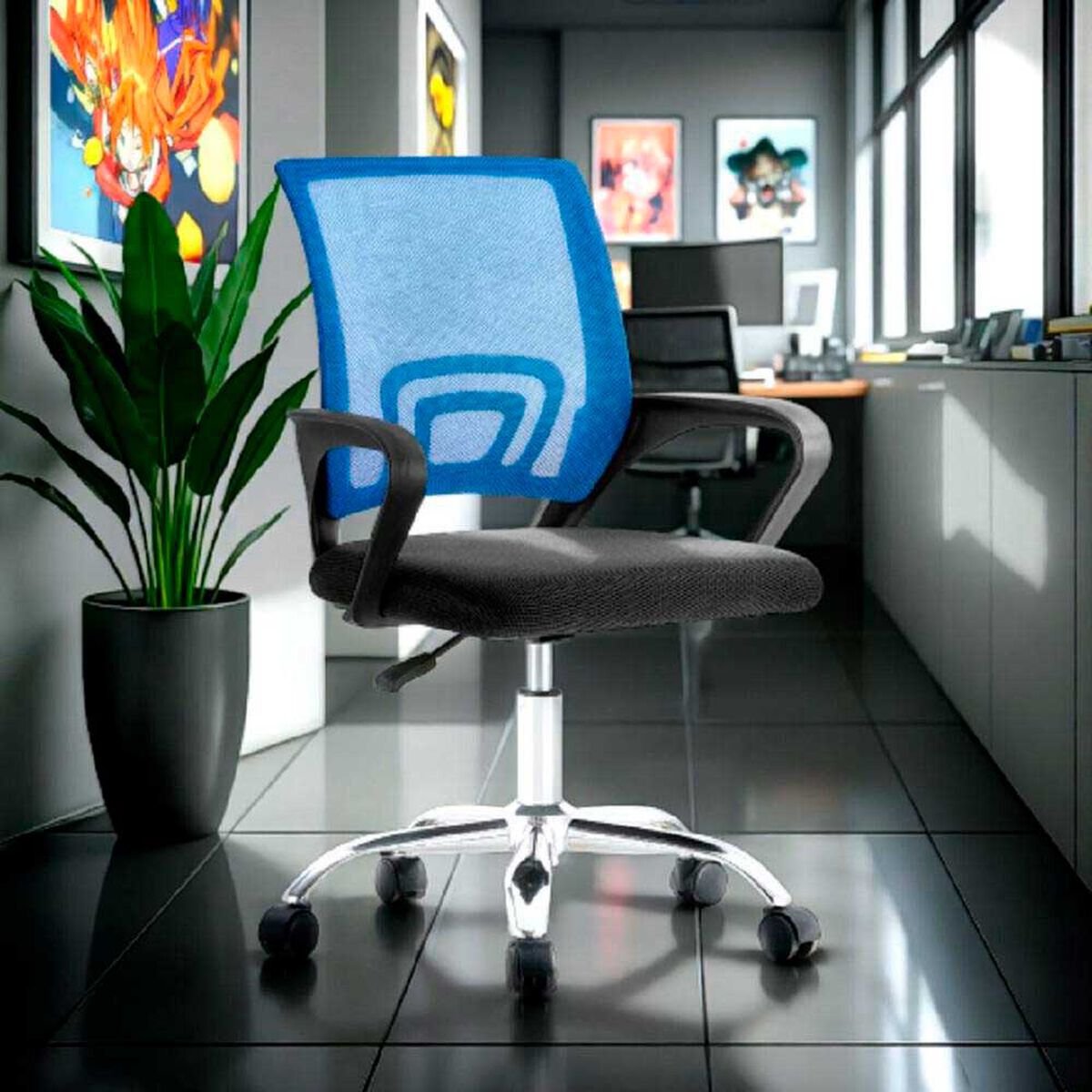 Silla Escritorio Arthome BM-520MB Azul