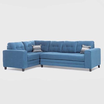 Imagen 2 del producto Sofá Seccional Izquierdo Living Factory Dubai 5 Cuerpos Azul Piedra