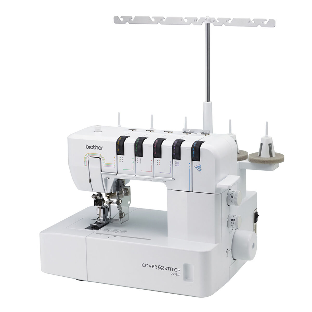 Máquina Colletera Brother CV3550 con Recubierto Doble