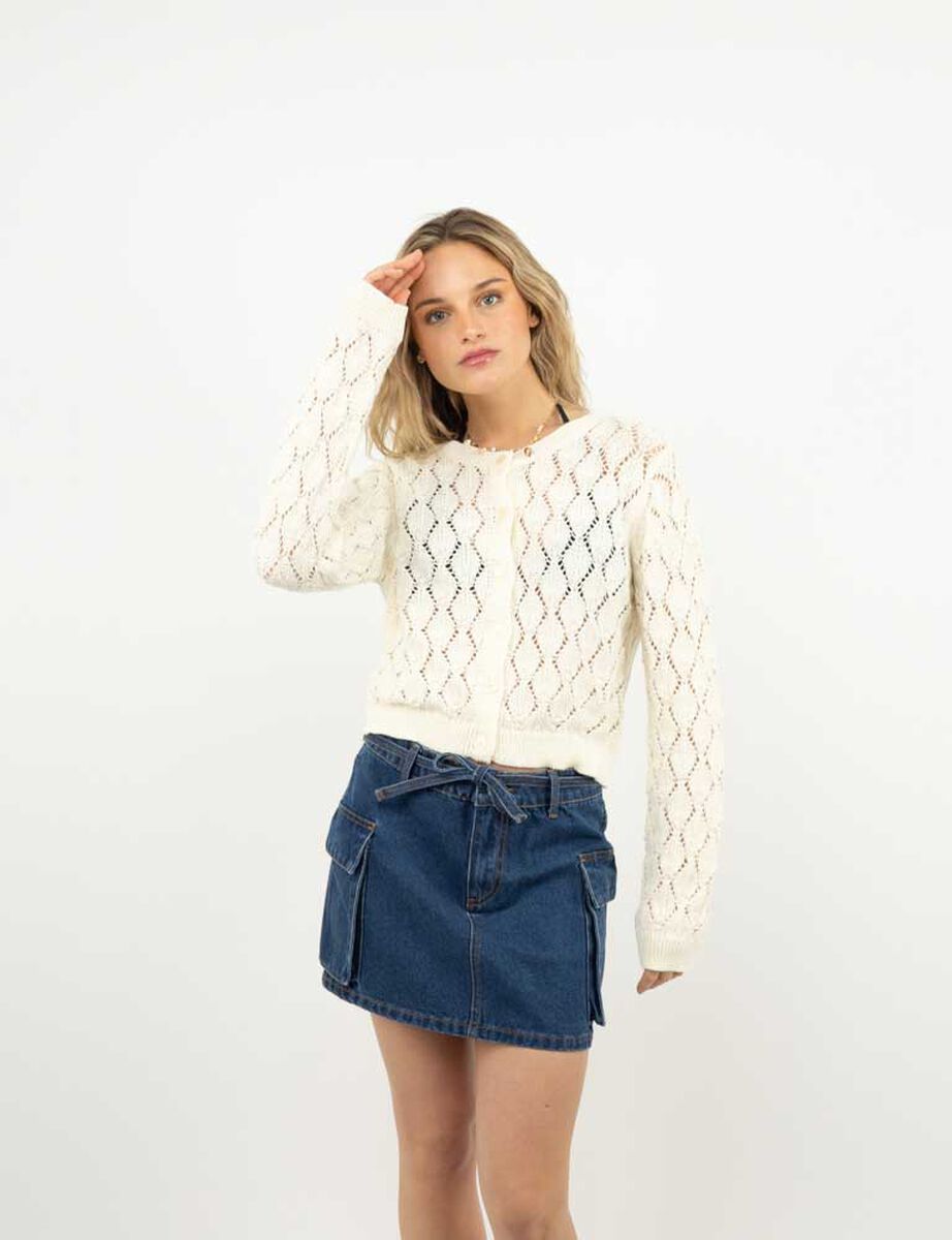 Sweater Crochet Mujer Icono