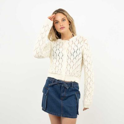 Sweater Crochet Mujer Icono