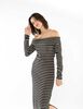 Vestido Slim Bardot Mujer Icono