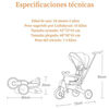 Triciclo De Paseo 360° y Balance 6 en 1 Plegable Negro