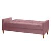 Futón Latam Home Genova Velvet 3 Cuerpos Palo Rosa