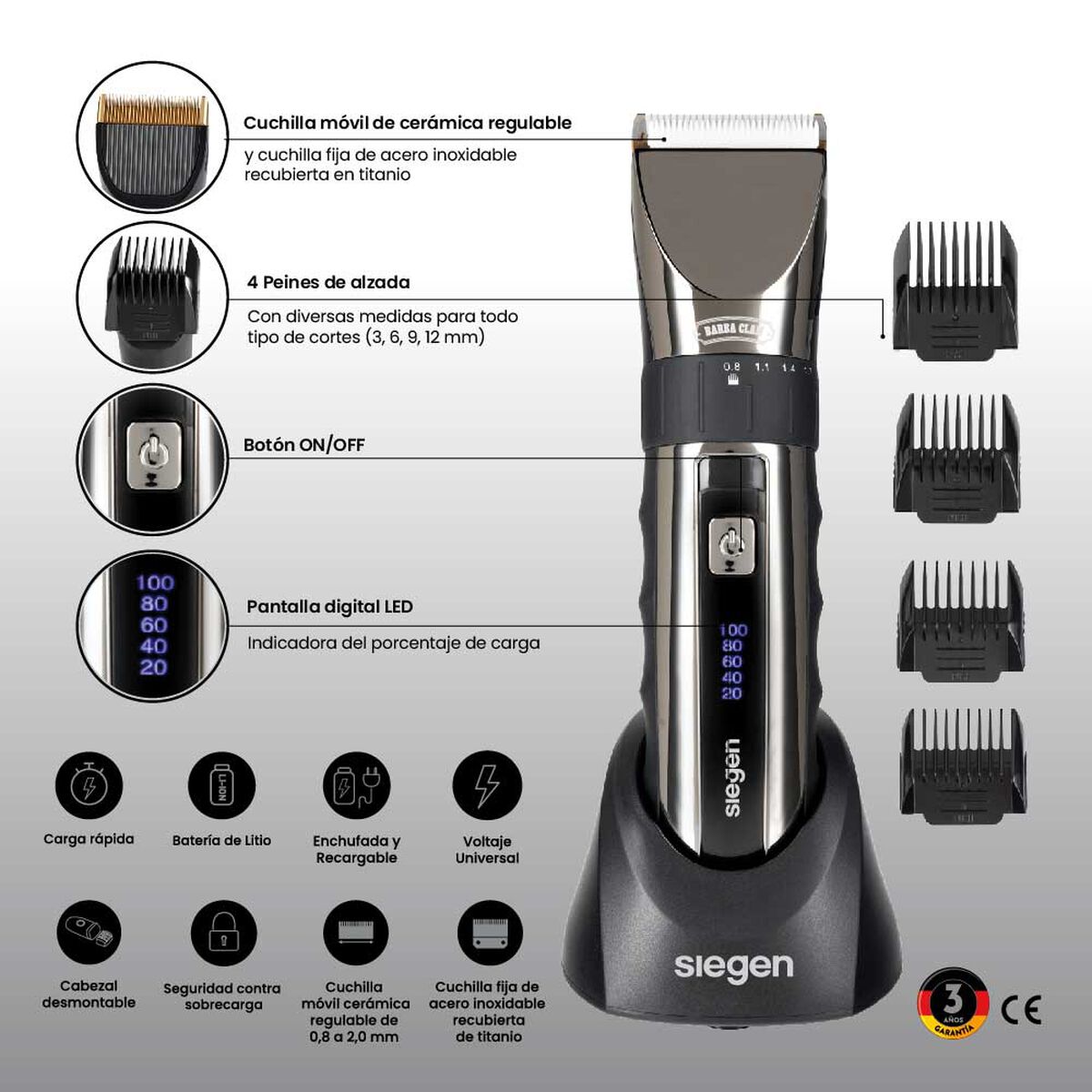 Cortapelos SG-8650 Trimmer