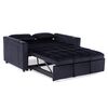 Sofá Cama Daniels KMP1BK 2 Cuerpos Negro