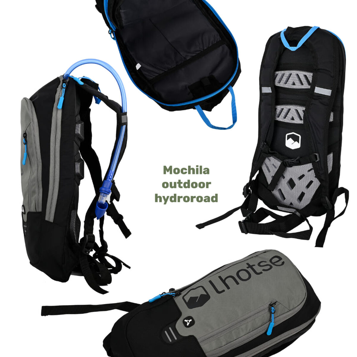 Mochila Outdoor Unisex + Bolsa de Agua Lhotse
