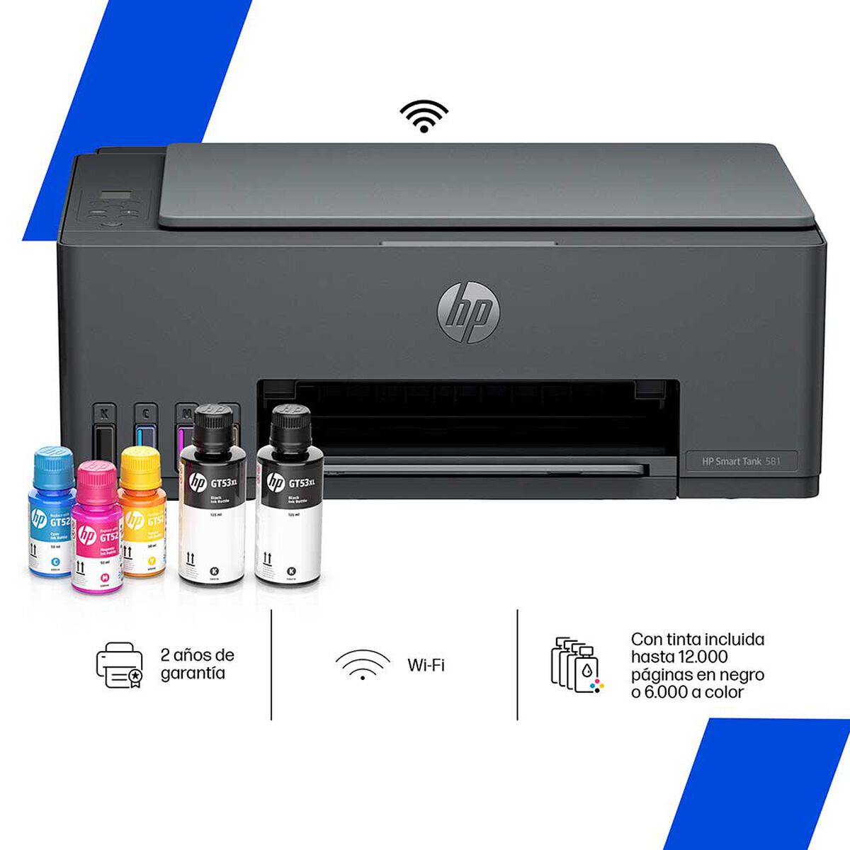 Multifuncional HP Smart Tank 581 Wifi
