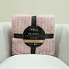 Frazada Doral 2 Plazas Chiporro Jacquard Liso Rosa Viejo