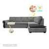 Sof&aacute; Seccional Living Factory Michigan 6 Cuerpos Gris