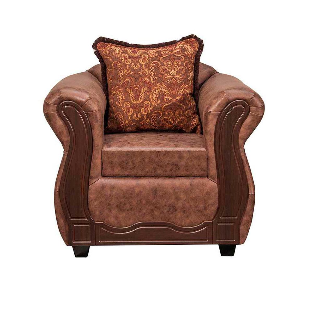 Juego de Living Black Factory Sofia 6 Cuerpos Caf&eacute;