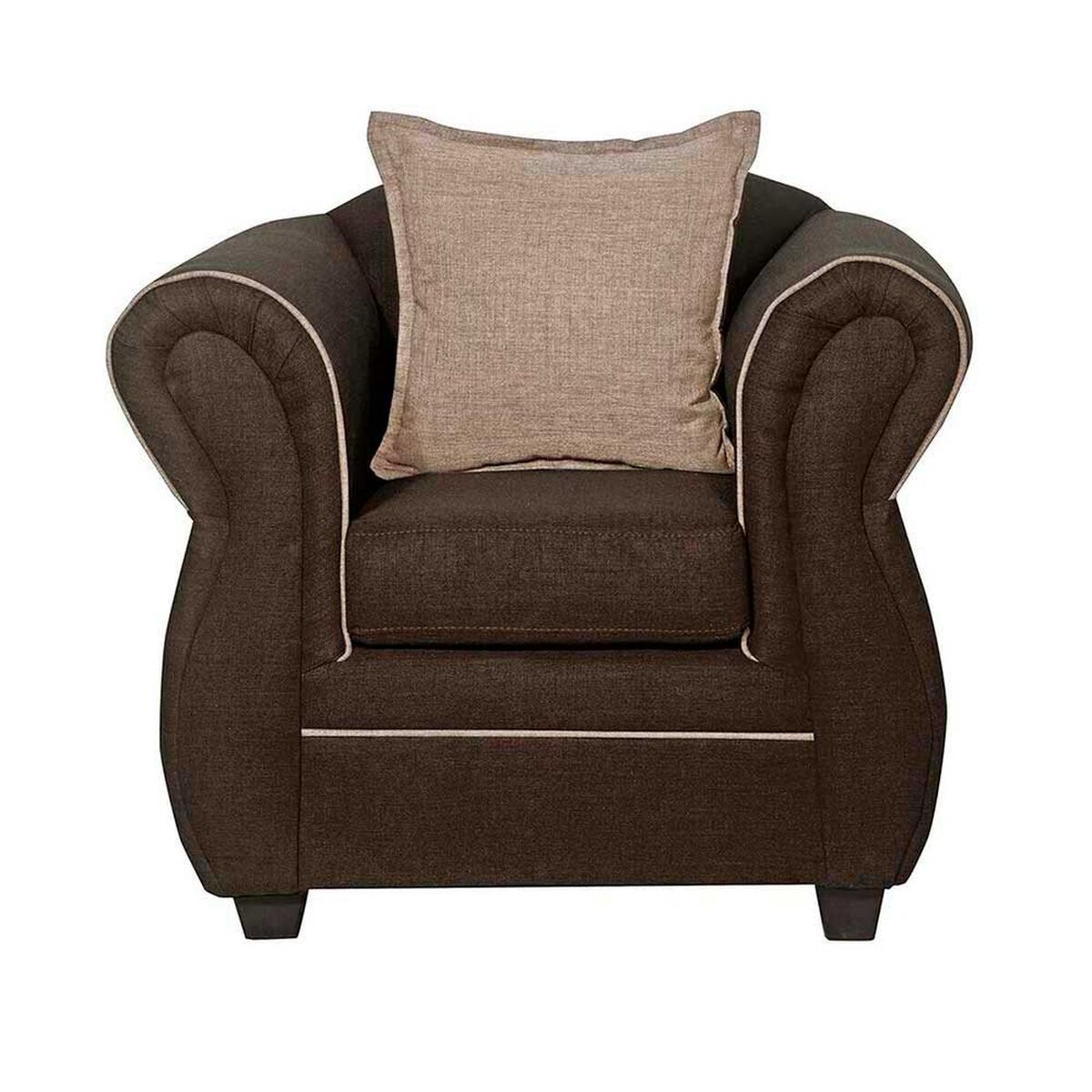 Juego de Living Black Factory Emili 6 Cuerpos Caf&eacute;