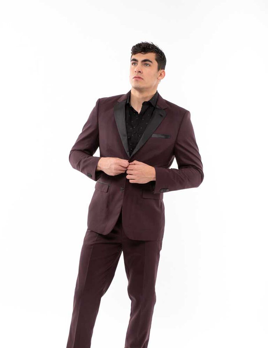 Vestimenta Formal Trajes Hombre Carolina Herrera Traje Morado