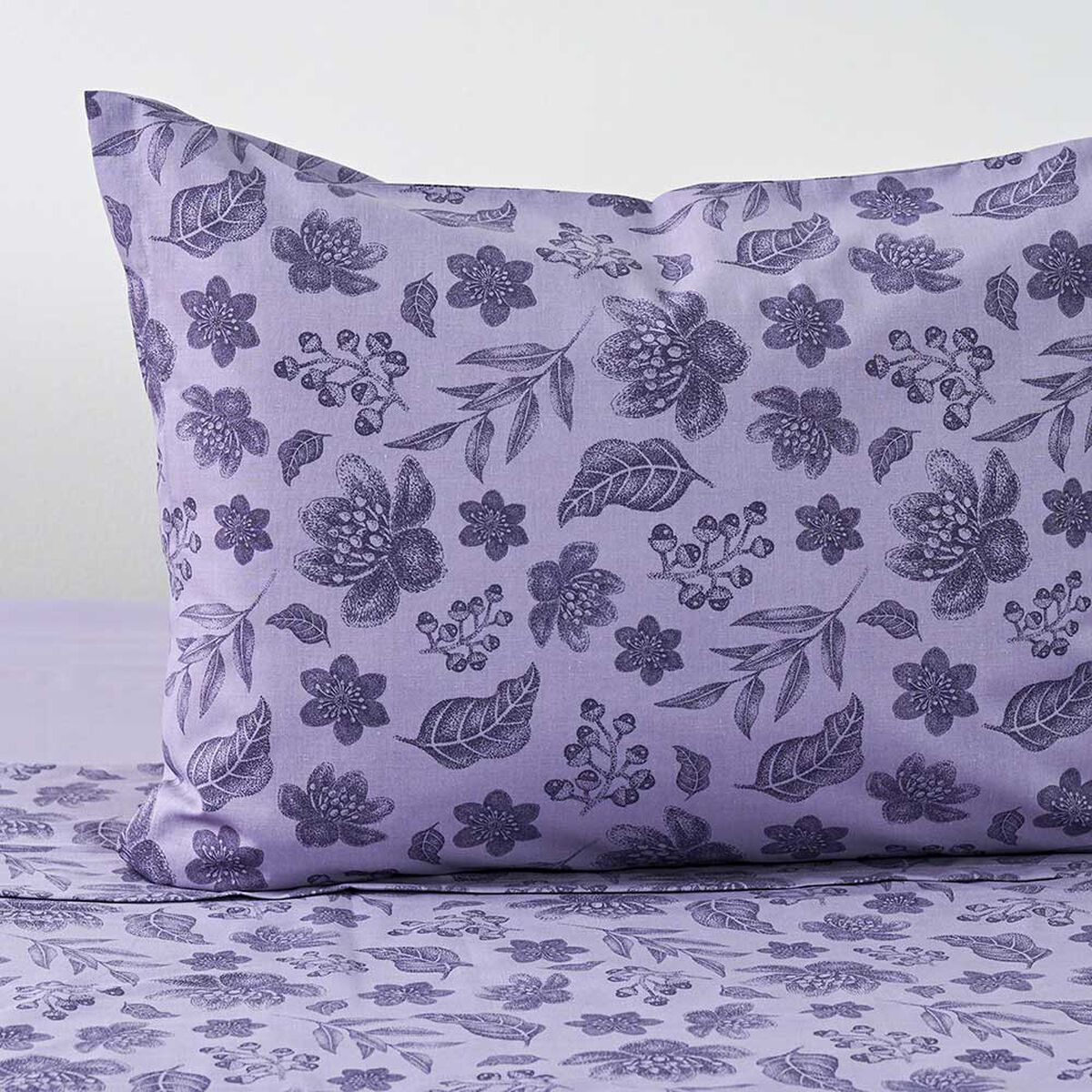 Juego de S&aacute;banas American Family 1 Plaza Lavande 144 Hilos Morado