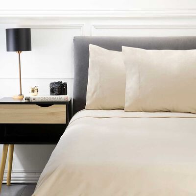 Imagen 1 del producto Juego De Sábanas Microfleece Zibel 1.5 Plazas Arena, Azul, Coral