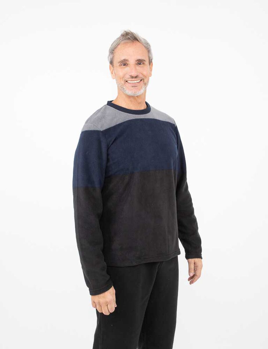 Pijama Larga Polar Manga Larga Hombre Portman Club