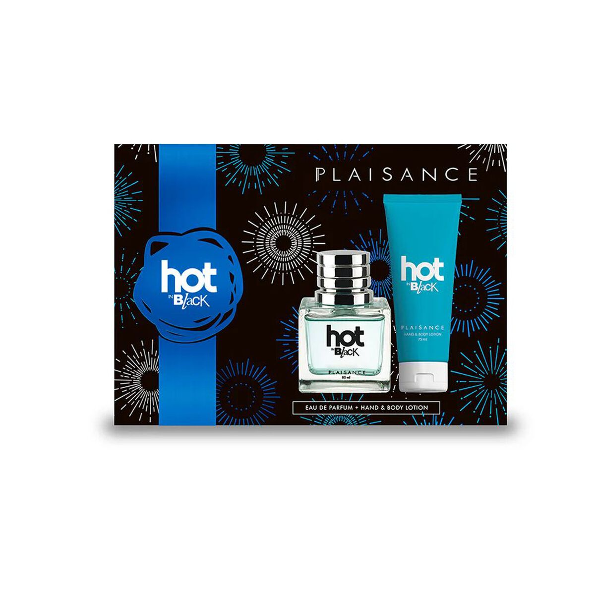 Set Perfume Mujer Plaisance Hot in Black EDP + Hand & Body Lotion