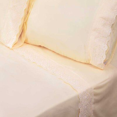 Imagen 1 del producto Juego de Sábanas Doral 1,5 Plazas Santorini Crudo