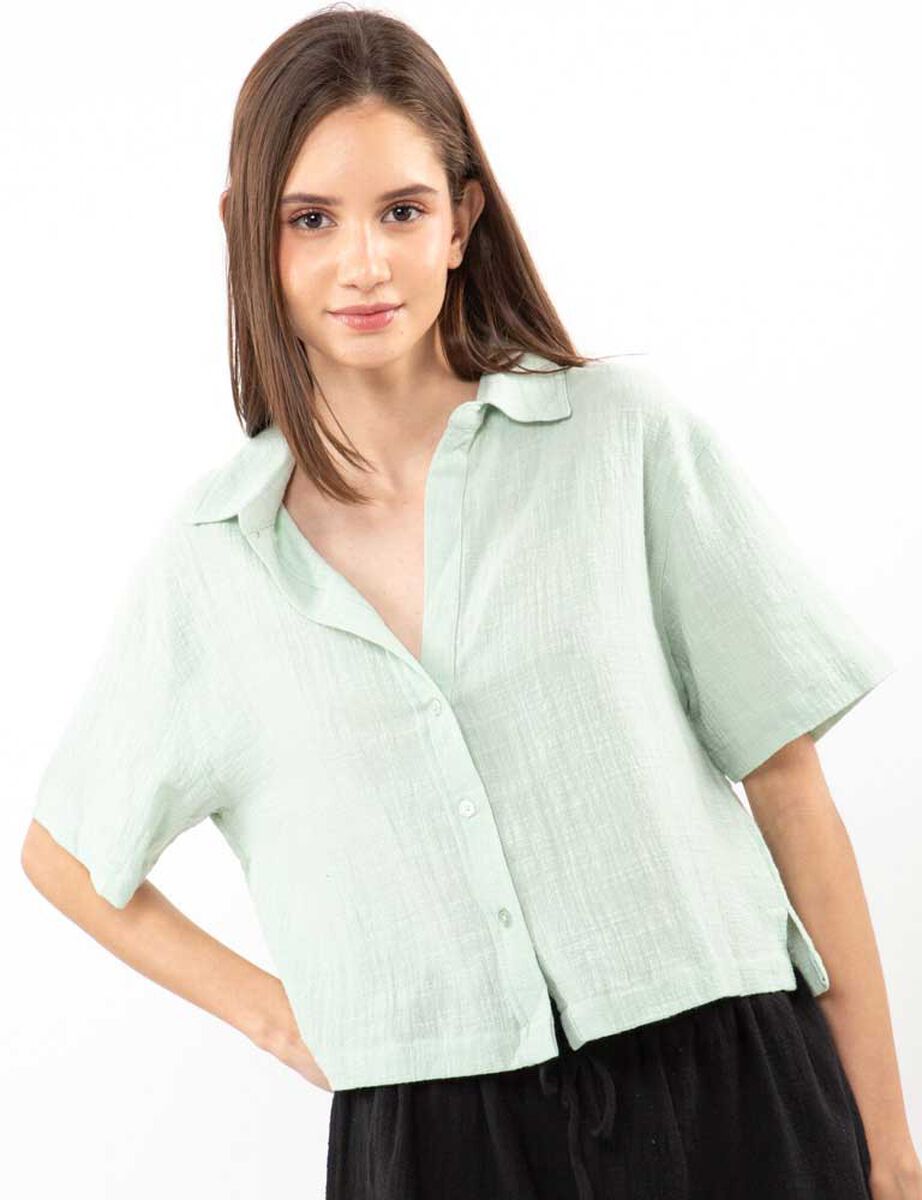 Blusa Algod&oacute;n Manga Corta Mujer Icono