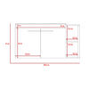 Combo Botiquín Bath 300 + Mueble Lavamanos Khari 100 TuHome