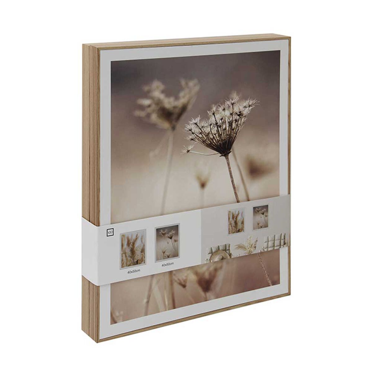 Set 2 Cuadros para Fotos Plástico Vgo 50 x 40 cm Natural