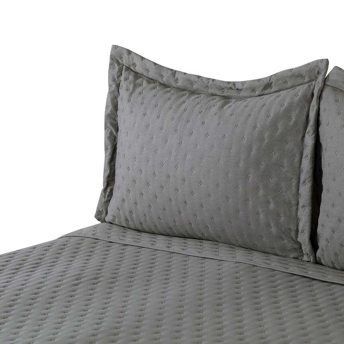 Quilt CIC 1,5 Plazas Gris Microfibra