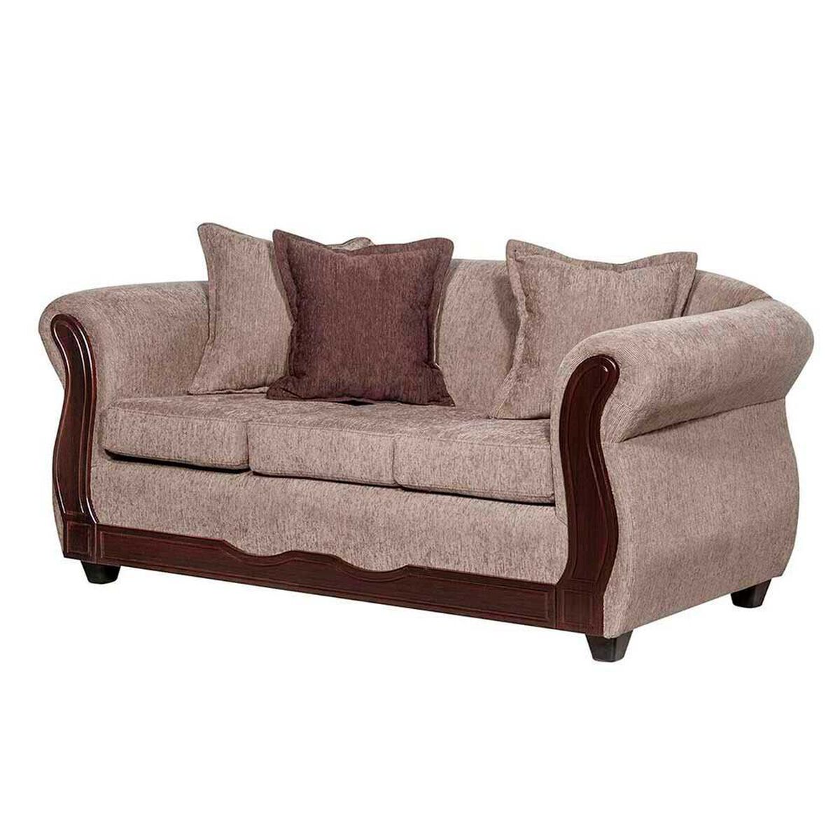 Juego de Living Black Factory Barcelona 5 Cuerpos Beige