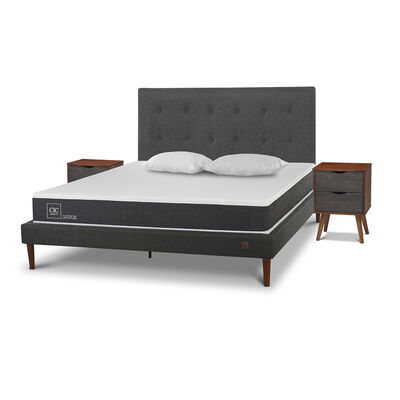 Imagen 2 del producto Cama Europea CIC 2 Plazas New Ortopedic + Respaldo Eufrates + 2 Veladores + Almohadas + Plumón