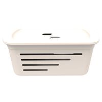 Canasta Organizadora con Tapa Soprano Gris Hielo 5 lts