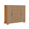 C&oacute;moda Di Poretti Design Kyra 4 Cajones 2 Puertas Caf&eacute; Oscuro